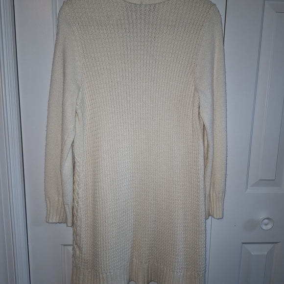 Chico's Cream Textured Women's Cardigan Size 1/S - Picture 4 of 8
